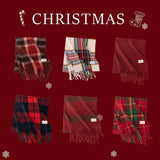 Merry Christmas Plaid Scarf