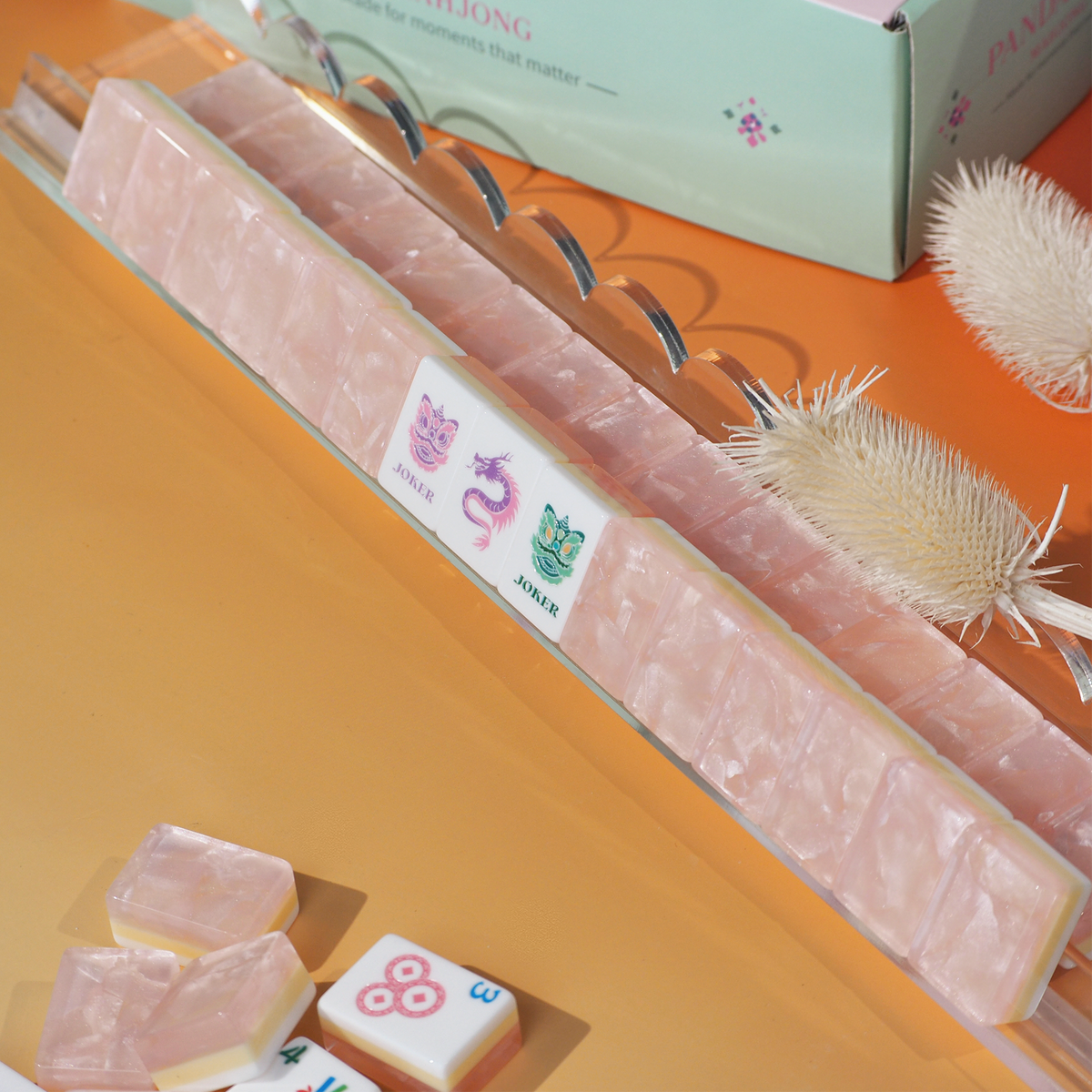 Garden Party Mahjong Set - Blush Pearl