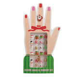 Christmas Nails and Jewelry Set