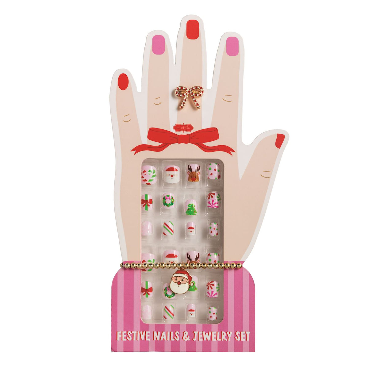 Christmas Nails and Jewelry Set