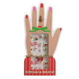 Christmas Nails and Jewelry Set