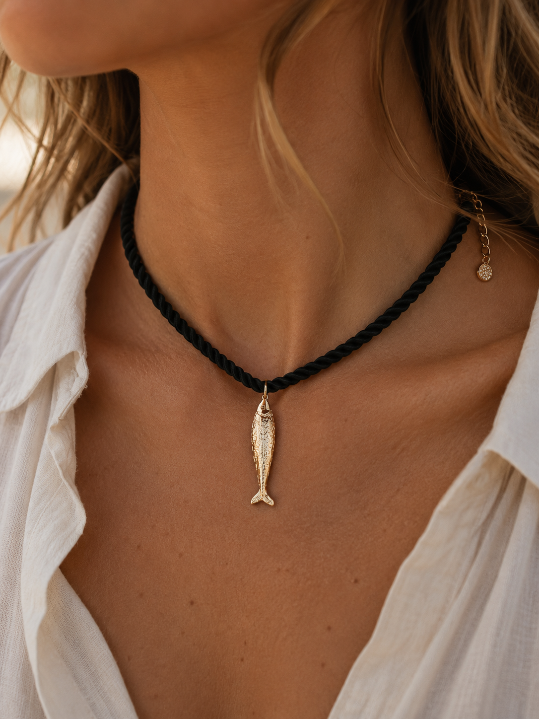 Seaside Fish Pendant Necklace