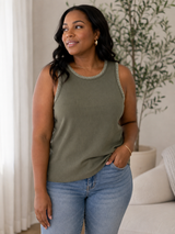 Whipstitch Trim Tank