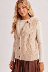 Hooded Sweater Vest