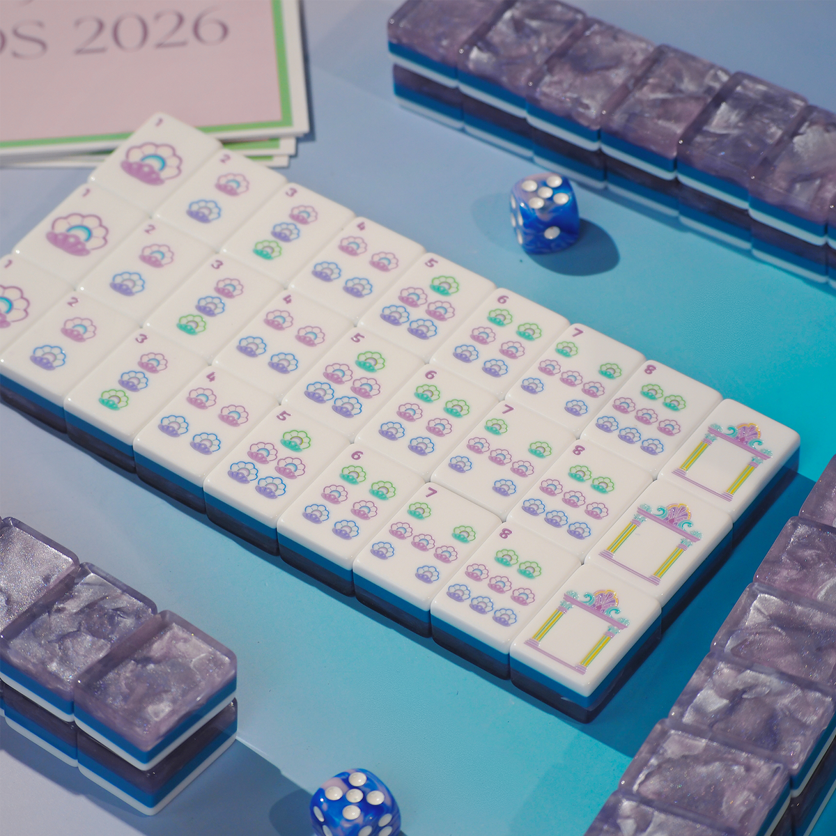Palm Beach Mahjong Set - Lavender Cloud