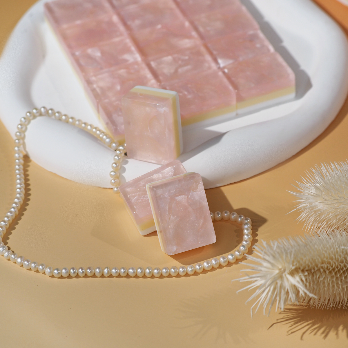 Garden Party Mahjong Set - Blush Pearl