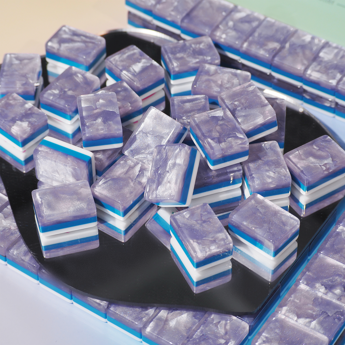 Palm Beach Mahjong Set - Lavender Cloud