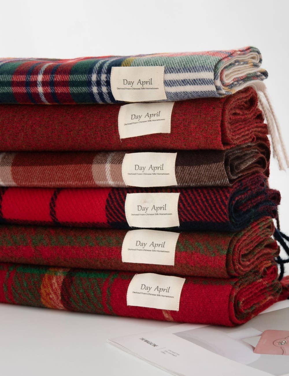 Merry Christmas Plaid Scarf