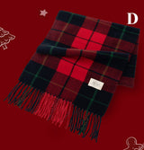 Merry Christmas Plaid Scarf