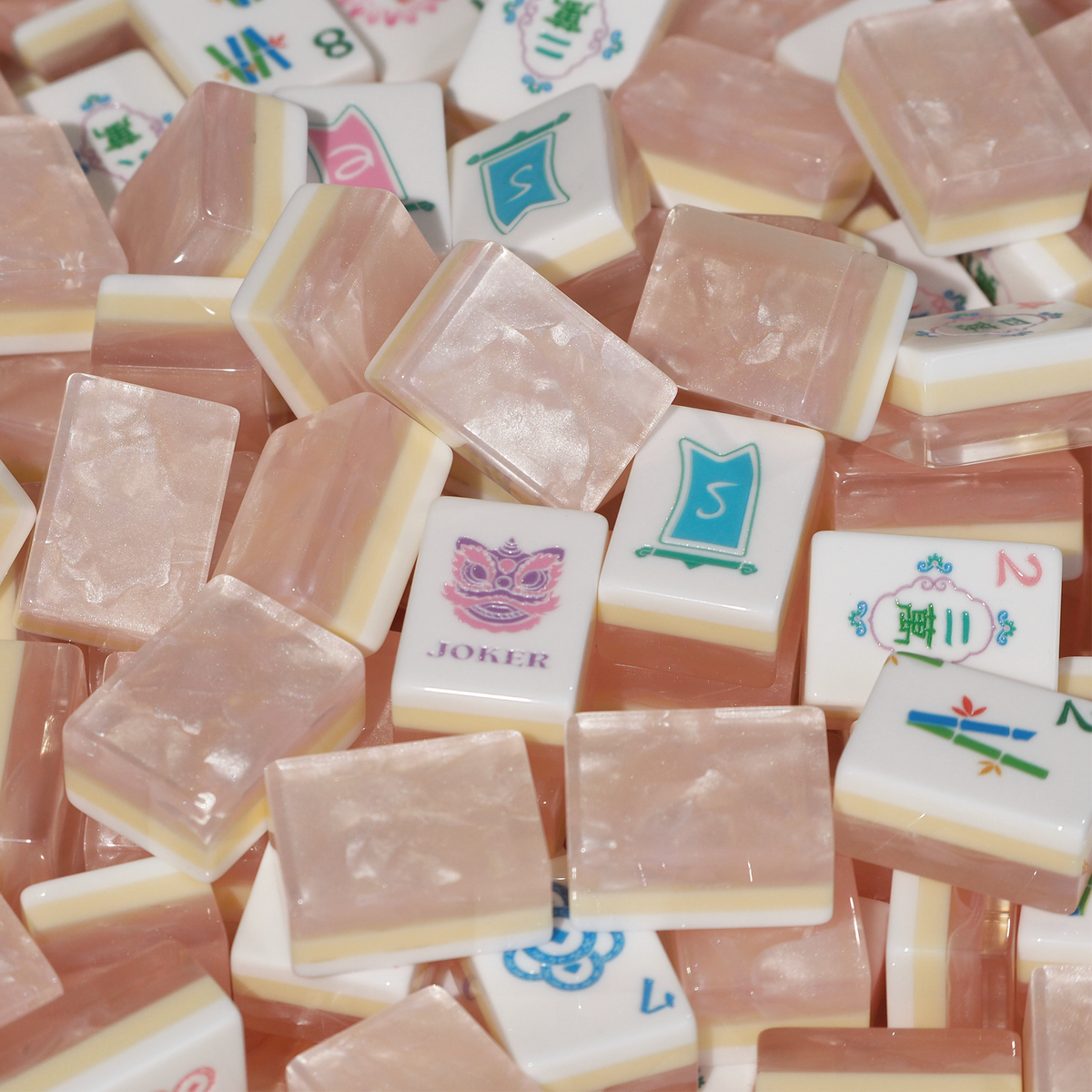 Garden Party Mahjong Set - Blush Pearl