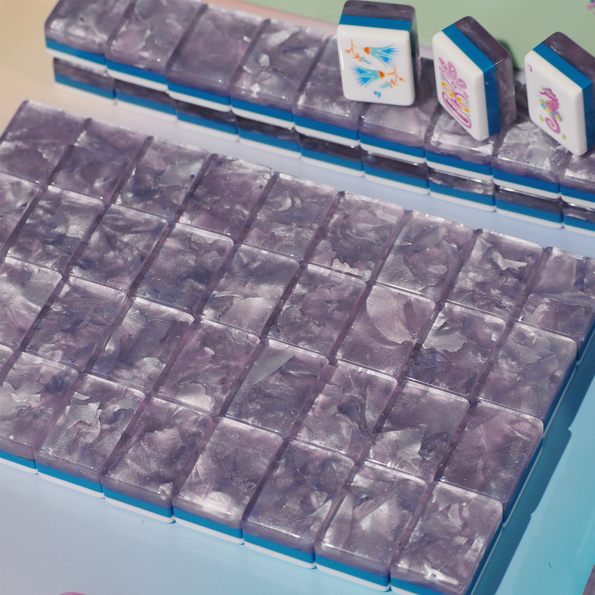 Palm Beach Mahjong Set - Lavender Cloud