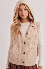 Hooded Sweater Vest