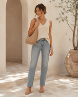 Woven Structured Hobo Bag