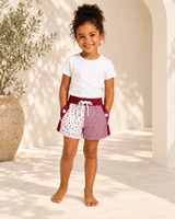 Stars & Stripes Shorts - Burgundy