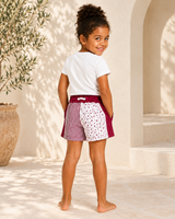 Stars & Stripes Shorts - Burgundy