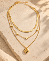Gold Layered Heart Necklace