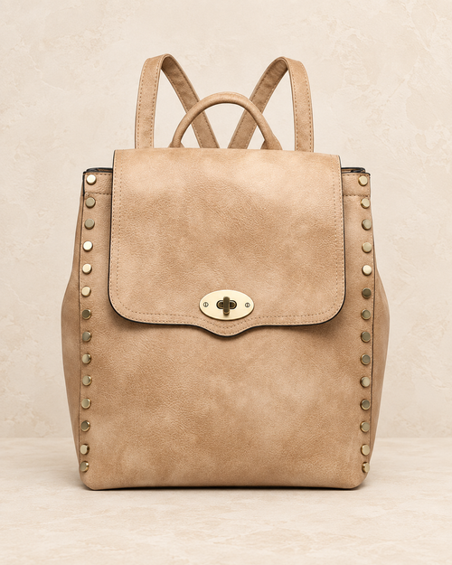 Tan Distressed Backpack