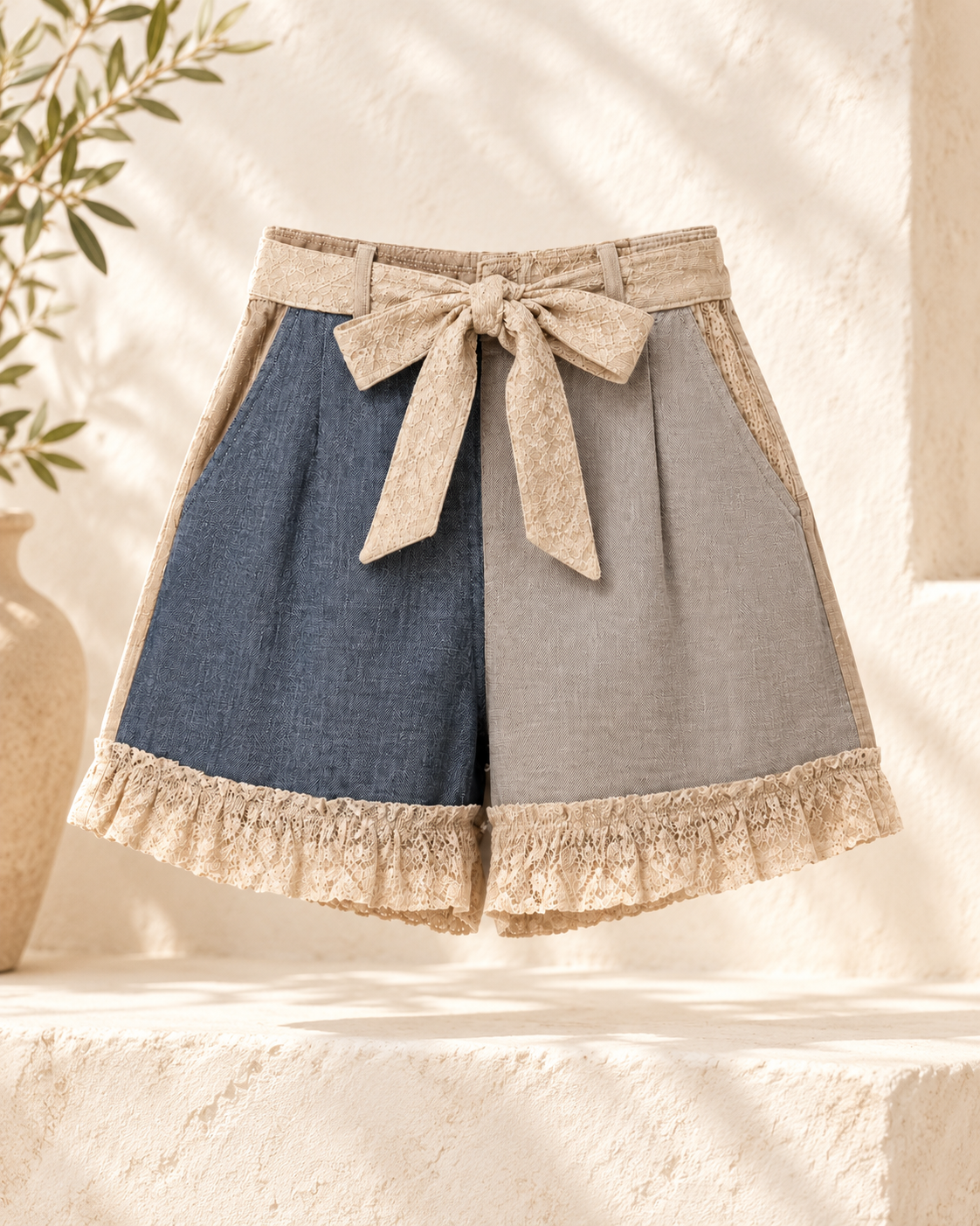 Patchwork Shorts