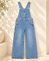 City Streets Barrel Leg Overalls