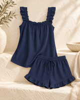 Ruffle Cami & Shorts Pajama Set