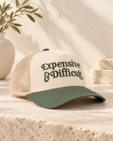 "Expensive & Difficult" Mesh Snapback Hat