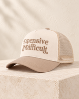 "Expensive & Difficult" Mesh Snapback Hat