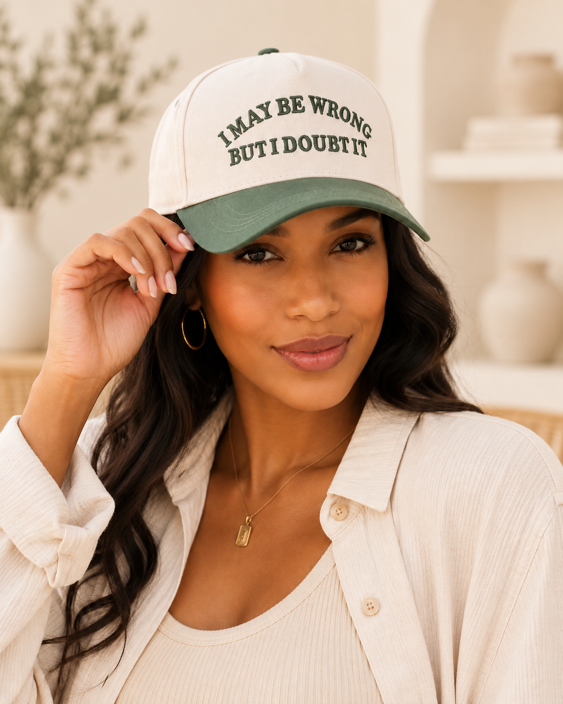 "I May Be Wrong, But I Doubt It" Two Tone Snapback Hat