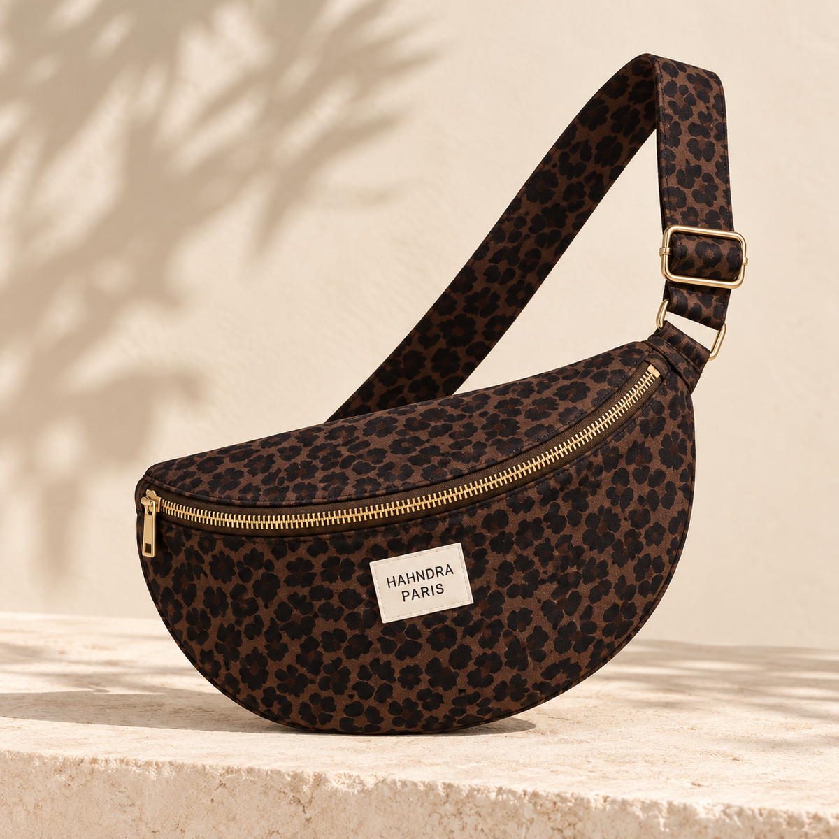 Leopard Print Cotton Fanny Pack