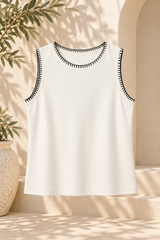 Whipstitch Trim Tank