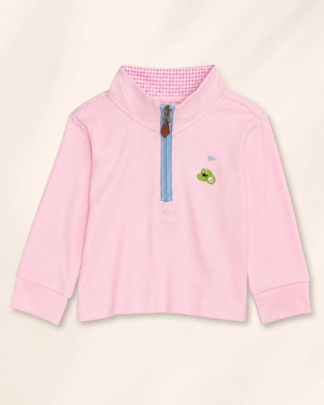 Pink Golf Quarter-Zip Pullover