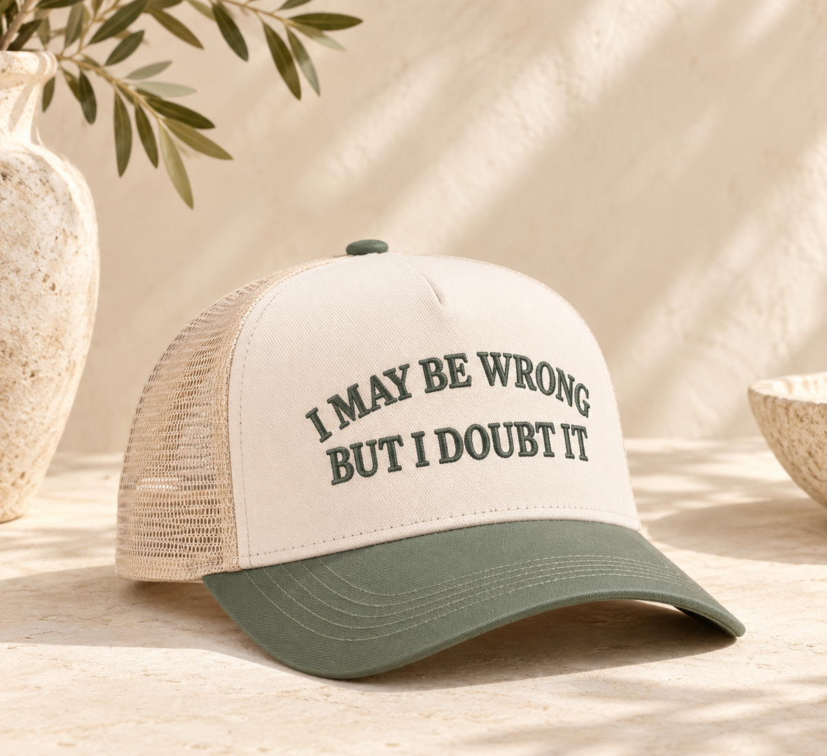 "I May Be Wrong, But I Doubt It" Two Tone Snapback Hat
