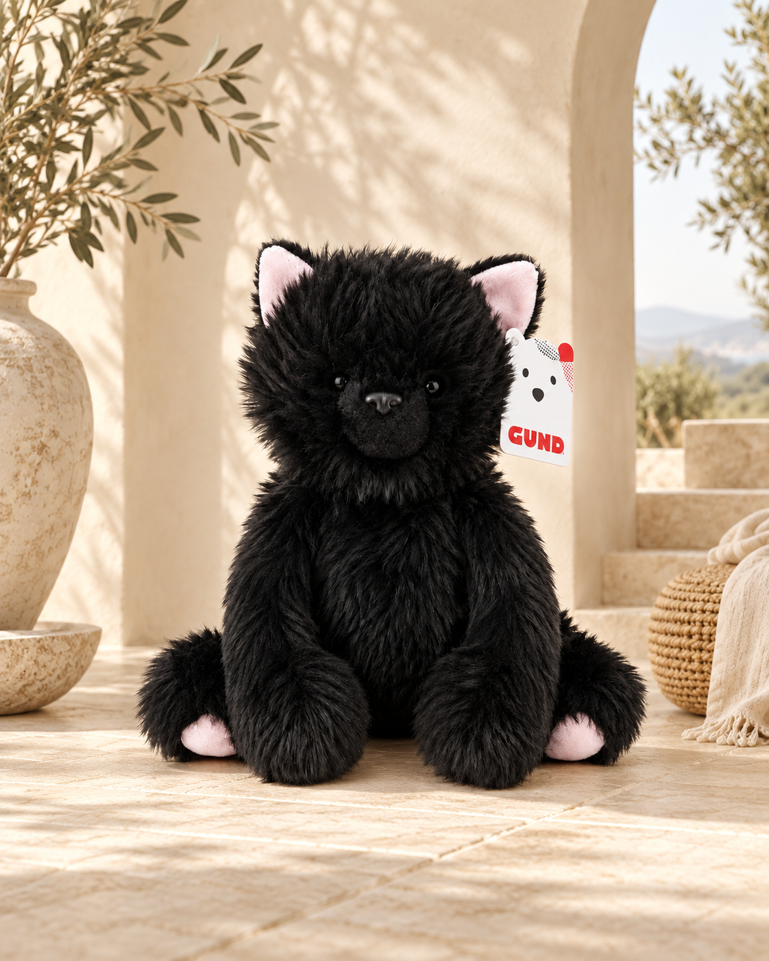 GUND Black Kitten Plush