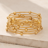 Gold Stretch Bracelet Set