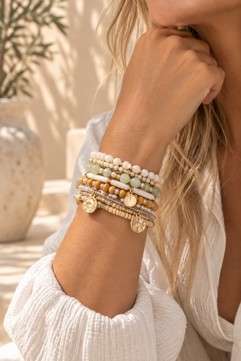 Boho Beaded Bracelet Stack