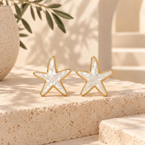 Pearl Starfish Studs