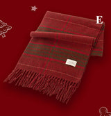 Merry Christmas Plaid Scarf