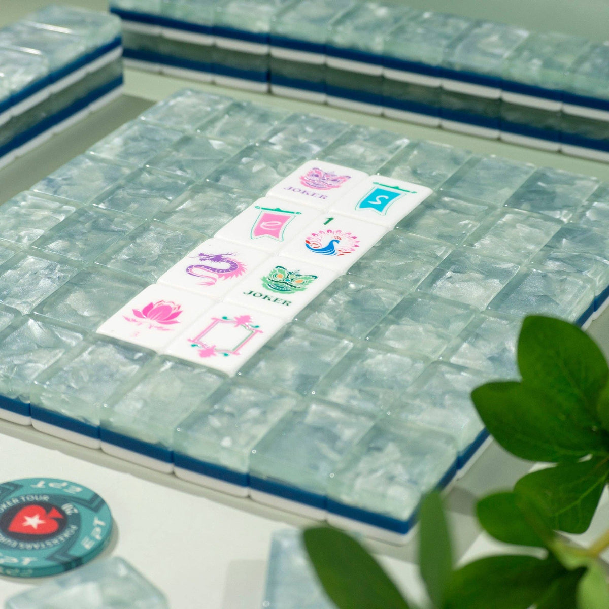 Garden Party Mahjong Set - Moonstone Pearl