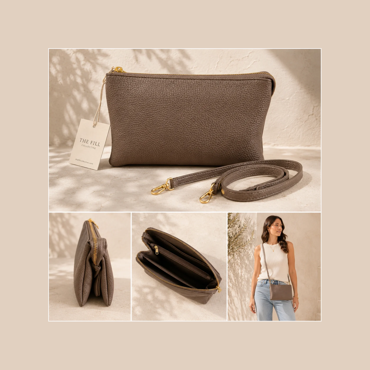 Flap Crossbody Phone Wallet Bag