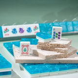 Jade Bloom Mahjong Set - Aqua Lagoon