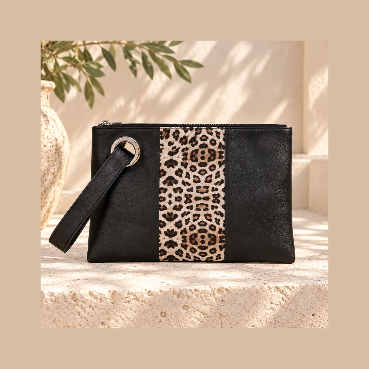 Leopard Dual Tone Clutch