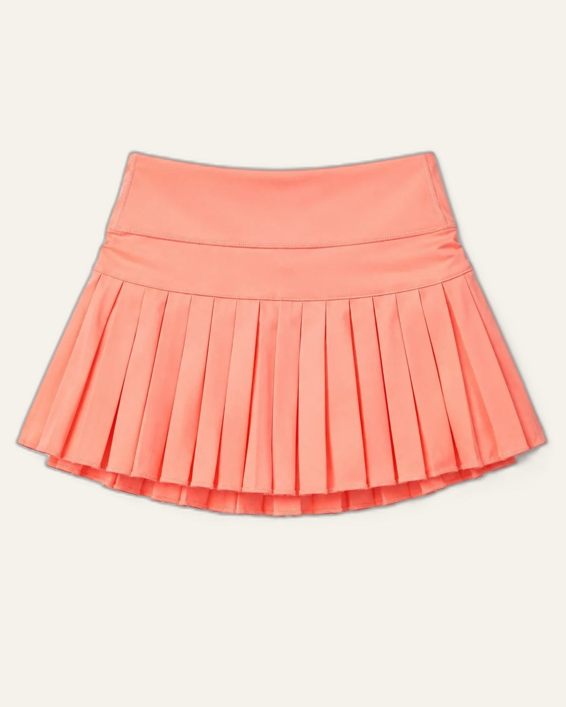 Coral Pleated Skirt