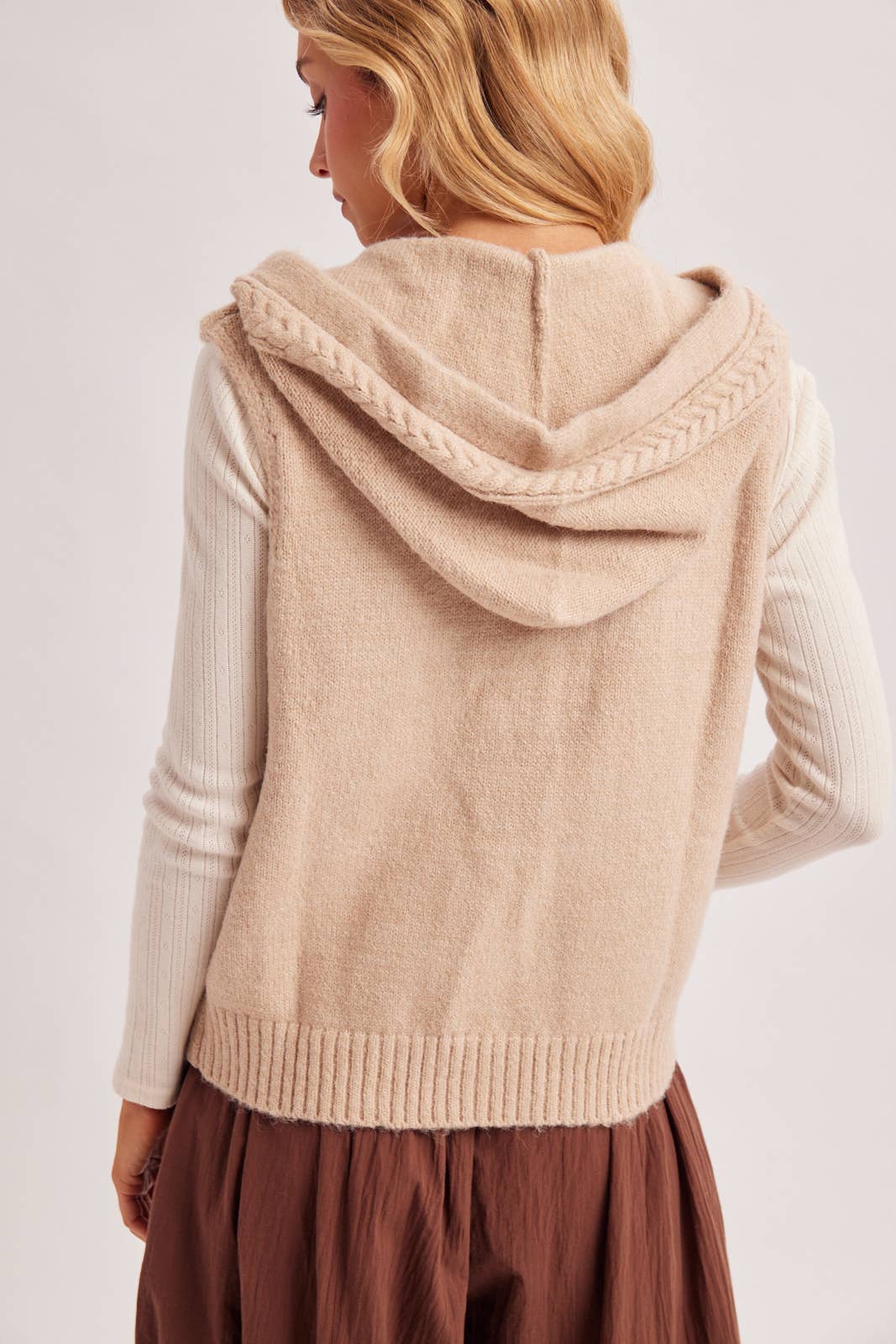 Hooded Sweater Vest