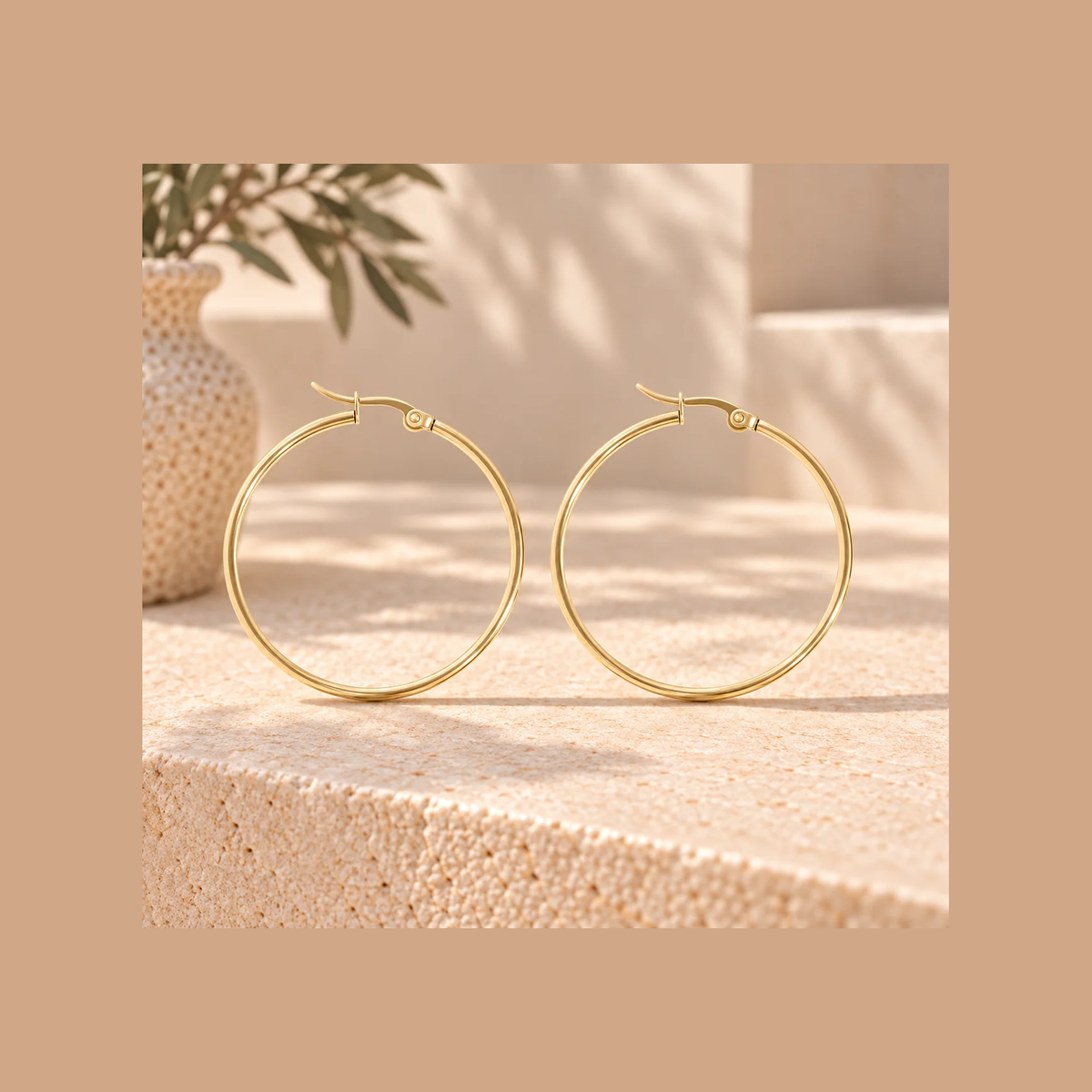 Tube Hoop Earrings